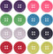 YAKA 80Pcs 1inch(25mm) Sewing Resin Buttons Round Shape 4 Holes Craft Buttons for Sewing Scrapbooking and DIY Craft Multicolored...