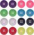 YAKA 80Pcs 1inch(25mm) Sewing Resin Buttons Round Shape 4 Holes Craft Buttons for Sewing Scrapbooking and DIY Craft Multicolored...