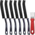 Hard Bristle Crevice Cleaning Brush - 6+1Pcs Multifunctional Gap Cleaning Brush to Clean Narrow Spaces, Corner Cleaning Brush for Bathroom Kitchen...