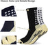 Anti Slip Athletic Grip Socks,Grip Soccer Socks with Grippers,Stretch Athletic Socks for Sports...