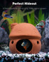 Uniclife Aquarium Mushroom House Fish Tank Decoration Ceramic Mushroom Hut Ornament for Fish Tank Landscape Aquarium Hideout Hideaway Spawning Cav...