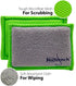 Kitchen Sponge | Odor Resistant, Non-Scratch Microfiber Mesh and Terry Cloth Sponge, No Odor, Long Lasting Odor Protection | Durable Odor Free Lif...