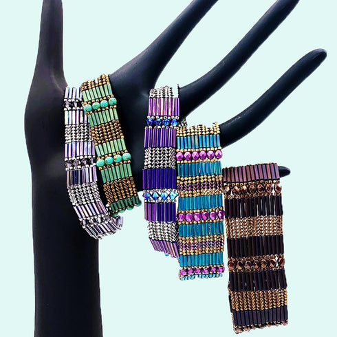 4000pcs Bugle Beads, Embroidery Tube Beads for Jewelry Making, Small Long Beads for Craft DIY Bracelet Necklaces Supplies, 7x2mm,blue...