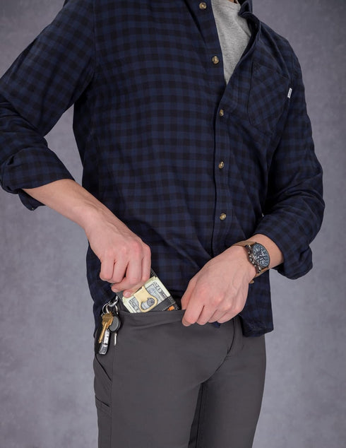 Timberland PRO Men's Leather Front Pocket Wallet with Money Clip Accessory...