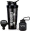 Protein Shaker Bottle, Shaker Bottles For Protein Mixes; Pre Workout With Protein Powder Container To Go, Protein Powder Travel Container & Gym Ke...