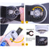 10PCS Titanium Oscillating Saw Blades, Universal Oscillating Multitool Blades Metal Cutting Quick Release for Hard Material Metal Nails Wood Plast...