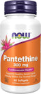 NOW Supplements, Pantethine (Coenzyme A Precursor) 300 mg, Cardiovascular Health*, 60 Softgels...