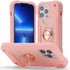 JIFVIK Compatible with iPhone 13 Pro Max Case 6.7 Inch, Full Body Armor Cover with Ring Kickstand, Heavy Duty Protection Soft Silicone Hard Plasti...