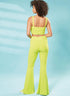 McCall's Misses' Knit Crop Tops and Flared Pants Sewing Pattern Kit, Design Code M8368, Sizes XS-S-M-L-XL, Multicolor...