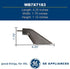 GE WB7X7183 Genuine OEM Handle End Cap (Black) for GE Stove/Oven