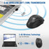 E-YOOSO Wireless Mouse, Computer Mouse 18 Months Battery Life Cordless Mouse, 5-Level 4800 DPI, 6 Button Ergo Wireless Mice, 2.4G Portable USB Wir...