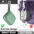 Waterproof Case for Airpods 3,Unibody Design,Soft Silicone Protective Case,Wireless Charging,LED Visible,with Keychain(Green&Night Glow)...