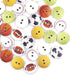 100 Pieces 3/4inch Ball Sports Painting Round Wood Buttons Football Baseball Soccer Volleyball Tennis 2 Holes Sewing Wooden Flatback Buttons for K...