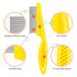 6 Pieces Pet Lice Combs Dog Grooming Flea Comb Cat Tear Stain Comb for Removal Dandruff, Hair Stain, Nit (Pink, Yellow, Dark Blue, Green, Blue, Or...