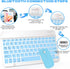 Bluetooth Keyboard and Mouse Combo, QWERT Layout Universal Ultra-Slim Wireless Keyboard Mouse Set for Android Windows iPad iPhone Samsung Tablet P...