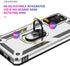 Military Grade Drop Impact for Samsung Galaxy A02S Case 360 Metal Rotating Ring Kickstand Holder Armor Heavy Duty Shockproof Case for Galaxy A02S ...