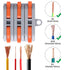 XHF 31PCS Conductor Compact Connectors Lever Wire Nuts, Electrical Connectors Wire Terminals for Any Circuit Inline Splices 28-12 AWG SPL-1...