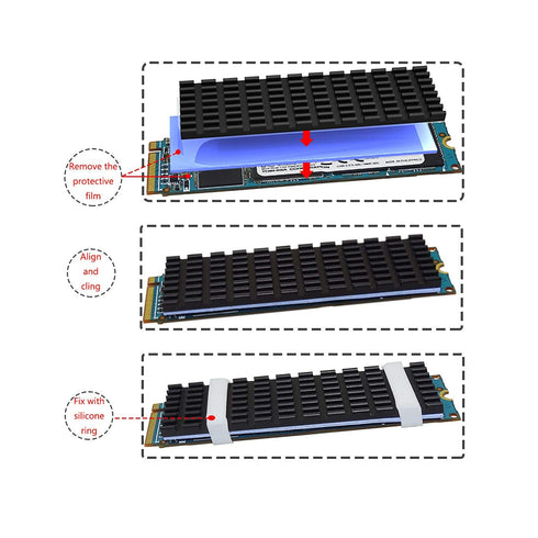 M.2 Screw,HFEIX SSD Mounting Kit with screwdriver for ASUS Motherboard or ASRock Board NVMe PCIe Driver (7 pcs)...