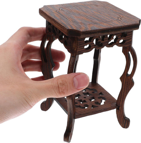 Ciieeo 2pcs Base Flower Pot Base Home Decor Wood Plant Stand Planter Rack Flowerpot Holder Base Home Display Pedestal Planter Holder Planter Stand...