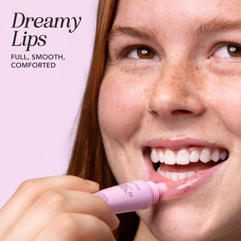 HERBIVORE Dream Jelly Multi-Oil Lip Balm for Hydration + Plumping with Linoleic Acid, Shea Butter, and Vegan Waxes - Plant-based, Vegan, Cruelty-F...