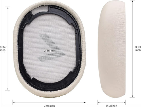 MOLGRIA Voyager 8200 Ear Pads Cushion, Replacement Earpads for Plantronic Voyager 8200 UC Bakcbeat Pro 2 Headphone(White)...