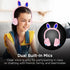 HyperGear Bunny Ears Bluetooth Wireless Headphones - Kids Portable/Foldable LED Light Up Over Ear Headset w/Built-in Mic & Controls for iPhone, iP...