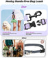 Hands Free Dog Leash, 8.2ft Multifunctional Crossbody Rope with Explosion-Proof Handle and Adjustable Training Hands Free Leash for Dogs Walking(P...