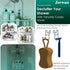Shower Caddy Shelf Basket Rack Hooks Stainless Steel Metal Bathroom Hangers Hanging for Loofah Robe Massage Towel Squeegee Sponge Razor 2 Pack...