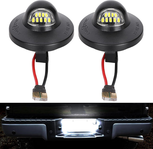 LED License Plate Light Tag Lights Assembly Compatible with Ford F150 F250 F350 F450 F550 Superduty Ranger Explorer Bronco Excursion Expedition,60...