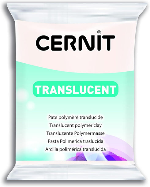 Cernit Transparant Clay 56g, Translucent White, 7 x 5.5 x 1.5 cm...