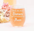 Only the Best Sisters Get Promoted to Aunt Stemless Wine Glass - Sister, Aunt Themed Gift for Women - 17 oz....