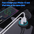 12V USB Outlet Wire USB Charger Multi Port, Dual PD3.0 USB-C and Quick Charge3.0 Car USB Port Socket with Power Switch, Fast Charge for iPhone iPa...