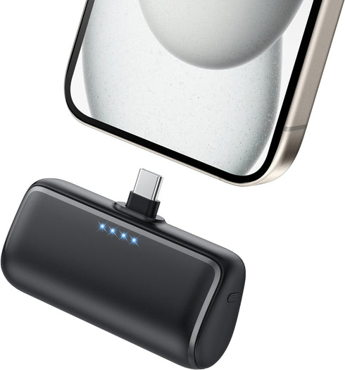 Small Portable Charger USB C Power Bank 3500mAh, PD Fast Charging Mini Battery Pack with USB-C Connector, Compatible with iPhone 15/15 Plus/15 Pro...