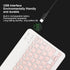 Bluetooth Keyboard Mouse Set, 10 Inch USB Charging Ultra Thin Quiet Keyboard with DPI Mouse, Composite Keys Keyboard Mouse Combo for Cellphone Lap...