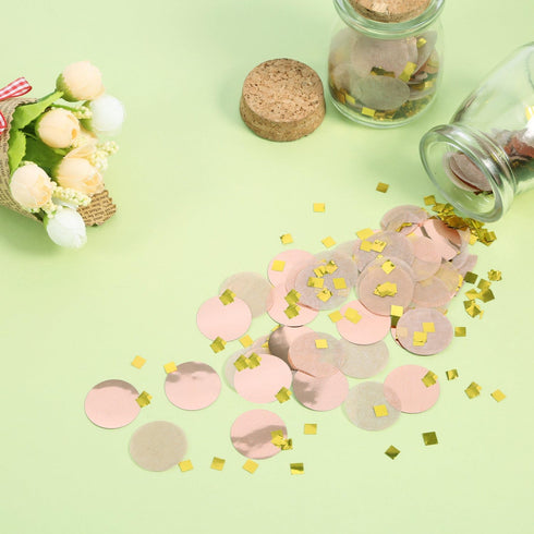 Round Tissue Paper Table Confetti Dots for Wedding Birthday Party Decoration, 1.76 oz (Rose Gold Confetti, 2.5 cm)...