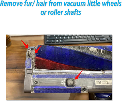 Cleaning Tool Kits, Hair Removal Tools for Vacuums Wheels (Long Hair, Pet Hair Wrapping)...