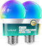 Linkind Matter Smart RGBTW Bulb,1100LM 75W Smart Light Bulbs, Work with Alexa/Apple Home/Google Home/SmartThings, LED Color Changing Bulbs Music S...