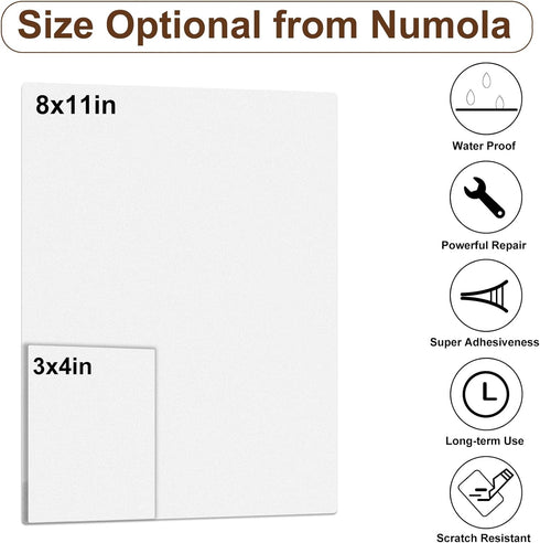 Numola Leather Repair Patch 8×11inch Self-Adhesive Leather Repair Tape, Scratch/Holes Vinyl Repair Kit for Couch, Car Seat, Sofas, DIY Furniture U...