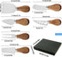 6Pcs Cheese Knife Set,Cheese Knives Cheese Slicer Cheese Cutter Cheese Fork,Cheese Spreading Knife,Wood Handle Stainless Steel Slicer for Charcute...