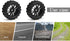 JIUWU 4pcs RC 1:10 Rubber Tires Car Crossing Wheels Rims Hex 12MM Black...