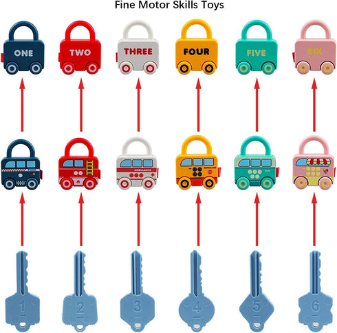 Montessori Educational Toys Learning Games Busy Board - Toddler Car Activities - Baby Sensory Fine Motor Skills Developmental Toys - Gifts for 6 9...