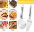 2 PCS Pie Server Pizza Cutter Wheel with Sharp Blade Stainless Steel Pizza Spatula Pie Cutter and Server Set with Comfortable Handle for Cake, Pie...