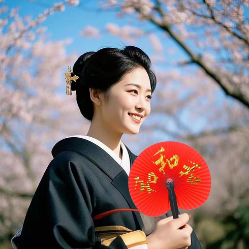 20 Pieces Folding Paper Hand Fans Handheld,Chinese New Year Decorations Chinese Fans Asian Oriental Japanese Foldable Fans for Festival Wedding Pa...