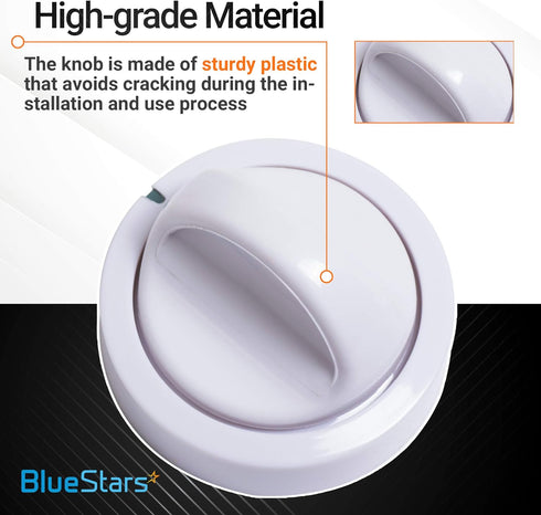 Ultra Durable 131873500 Dryer Timer Knob Switch Replacement Part by BlueStars – Exact Fit For Frigidaire Dryers - Replaces 134042600 PS418921 AP2107778 - PACK OF 2