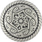 Bezelry 12 Pieces Celtic Mandala Metal Shank Buttons. 20mm(3/4 inch) (Antique Silver)...