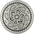 Bezelry 12 Pieces Celtic Mandala Metal Shank Buttons. 20mm(3/4 inch) (Antique Silver)...