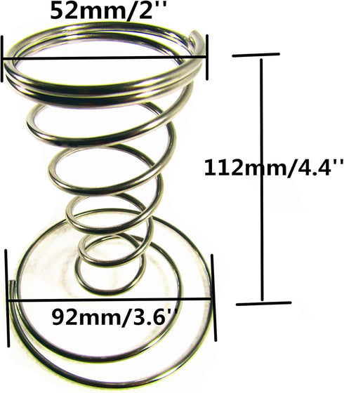 Stainless steel Pizza Cone Holder Stand Ice Cream Cone Holder (2 pcs)...