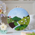 Feltsky Needle Felting Kit Landscape Framed in Embroidery Hoop 8" Craft for Mom Full Kit (Spring)...
