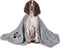 Dog Towels for Drying Dogs Super Absorbent Soft Microfiber Pet Bath Grooming Towel for Dogs Cats and Other Pets (M-36" * 28", Grey)...