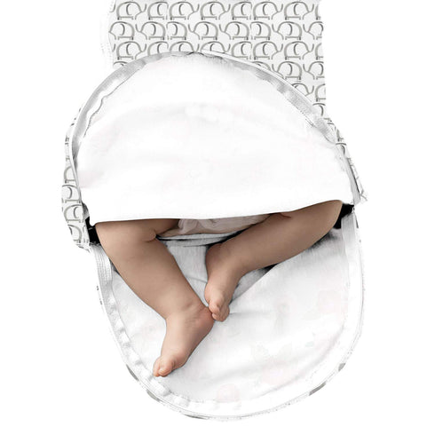 SwaddleMe Luxe Easy Change Swaddle, Ellie Elephant/Triangle Grey, Small/Medium (0-3 Months)...